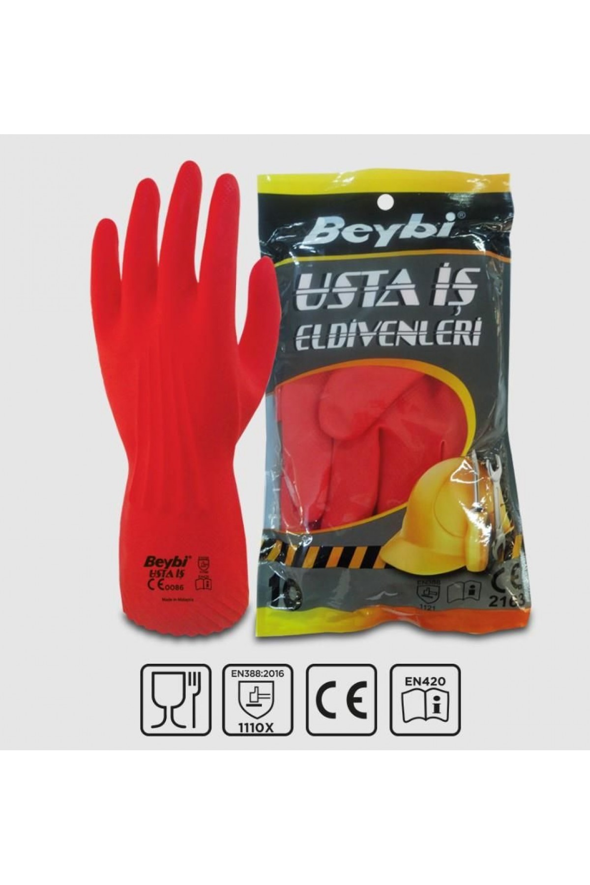 Lisinya202 Beybi Usta İş Lateks Eldiven NO:10