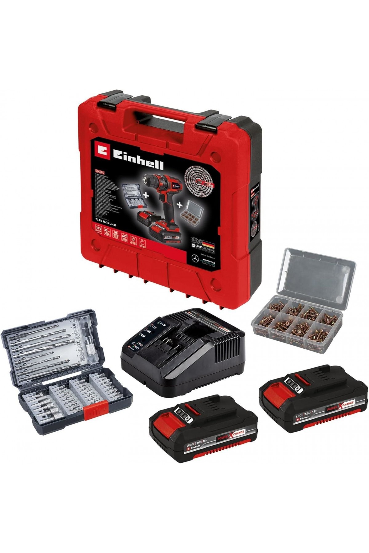 Einhell TC CD 18/35 Li + 39 (2x2,0Ah) Akülü Vidalama