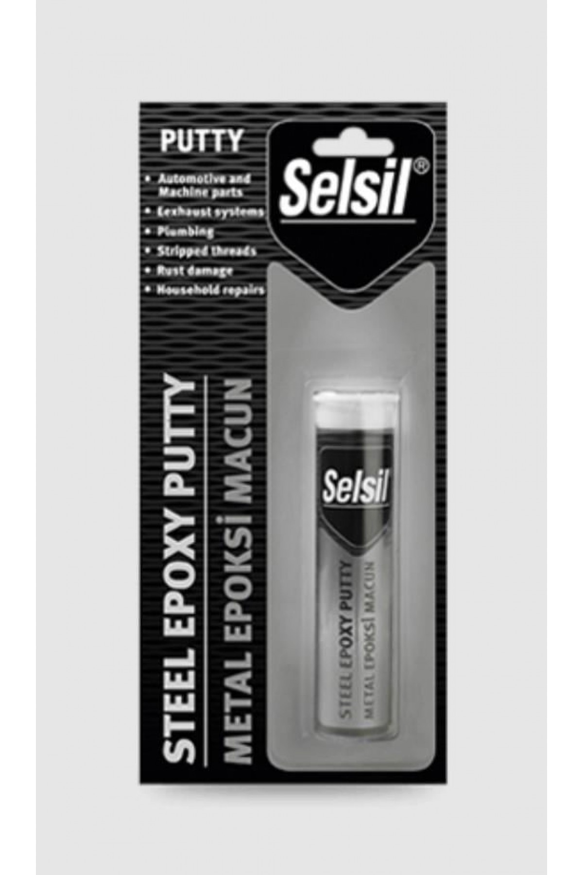 Selsil Metal Putty Epoksi Macun Yapıştırıcı 57 gr Lisinya202 Selsil Metal Putty Epoksi Macun Yapıştırıcı 57 gr