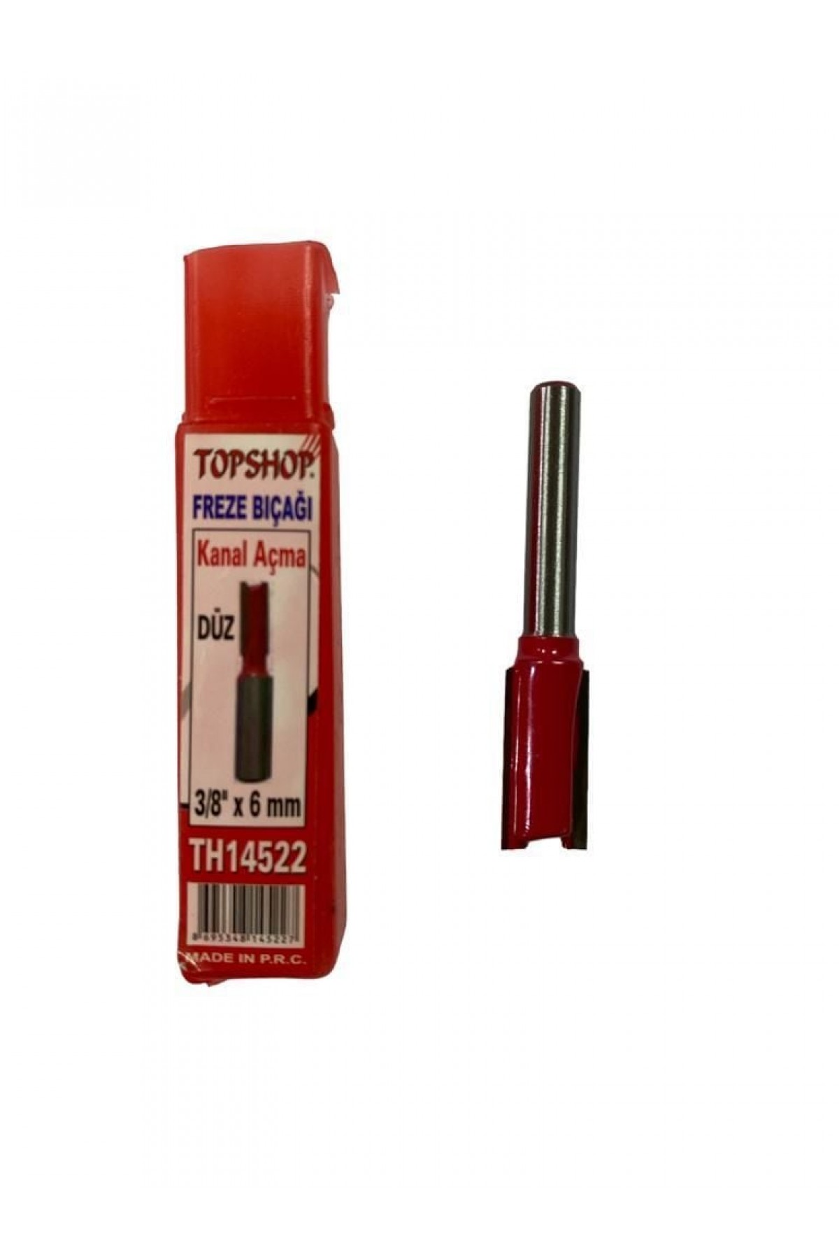 Topshop 14522 Düz Kanal Açma Freze Bıçağı 3/8''x6 mm Lisinya202 Topshop 14522 Düz Kanal Açma Freze Bıçağı 3/8x6 mm