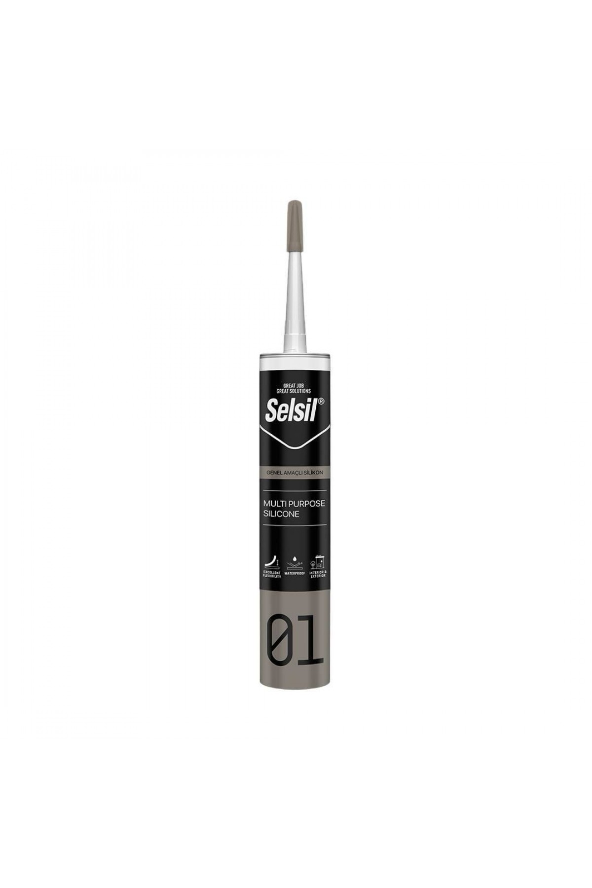 Selsil 01 Silikon Genel Amaçlı Beyaz 280 gr Selsil 01 Silikon Genel Amaçlı Beyaz 280 gr