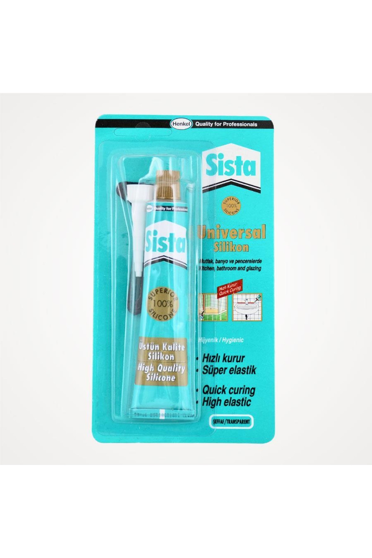Sista Üniversal Silikon Tüp 50 Gr Şeffaf Lisinya202 Sista Üniversal Silikon Tüp 50 Gr Şeffaf