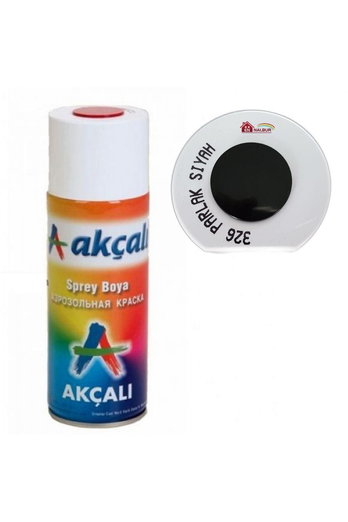 Akçalı Sprey Boya 400 ml 326 Parlak Siyah Lisinya202 Akçalı Sprey Boya 400 ml 326 Parlak Siyah