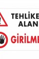 Tehlikeli Alan Girilmez Uyarı Levhası 25x35 KOD:1445 Lisinya202 Tehlikeli Alan Girilmez Uyarı Levhası 25x35 KOD:1445