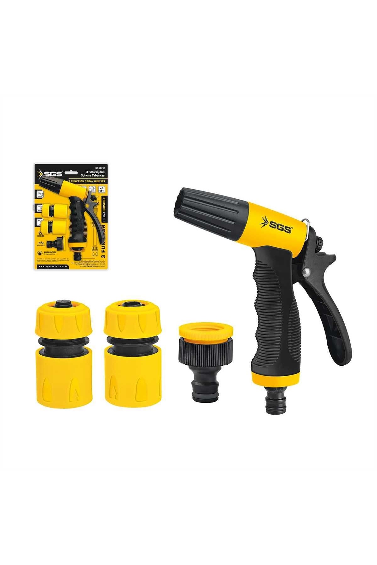Sgs 4253 3 Fonksiyonlu Sulama Tabancası (4 Parça Set)