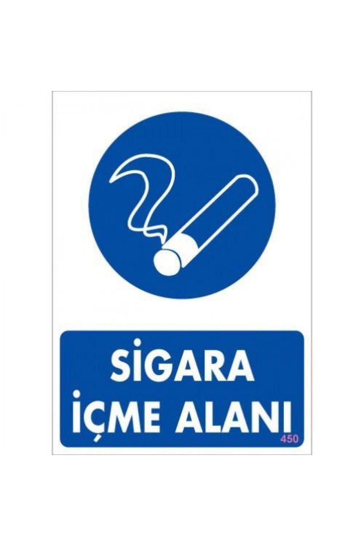 Sigara İçme Alanı Uyarı Levhassı 25x35 KOD: 450 Lisinya202 Sigara İçme Alanı Uyarı Levhassı 25x35 KOD: 450