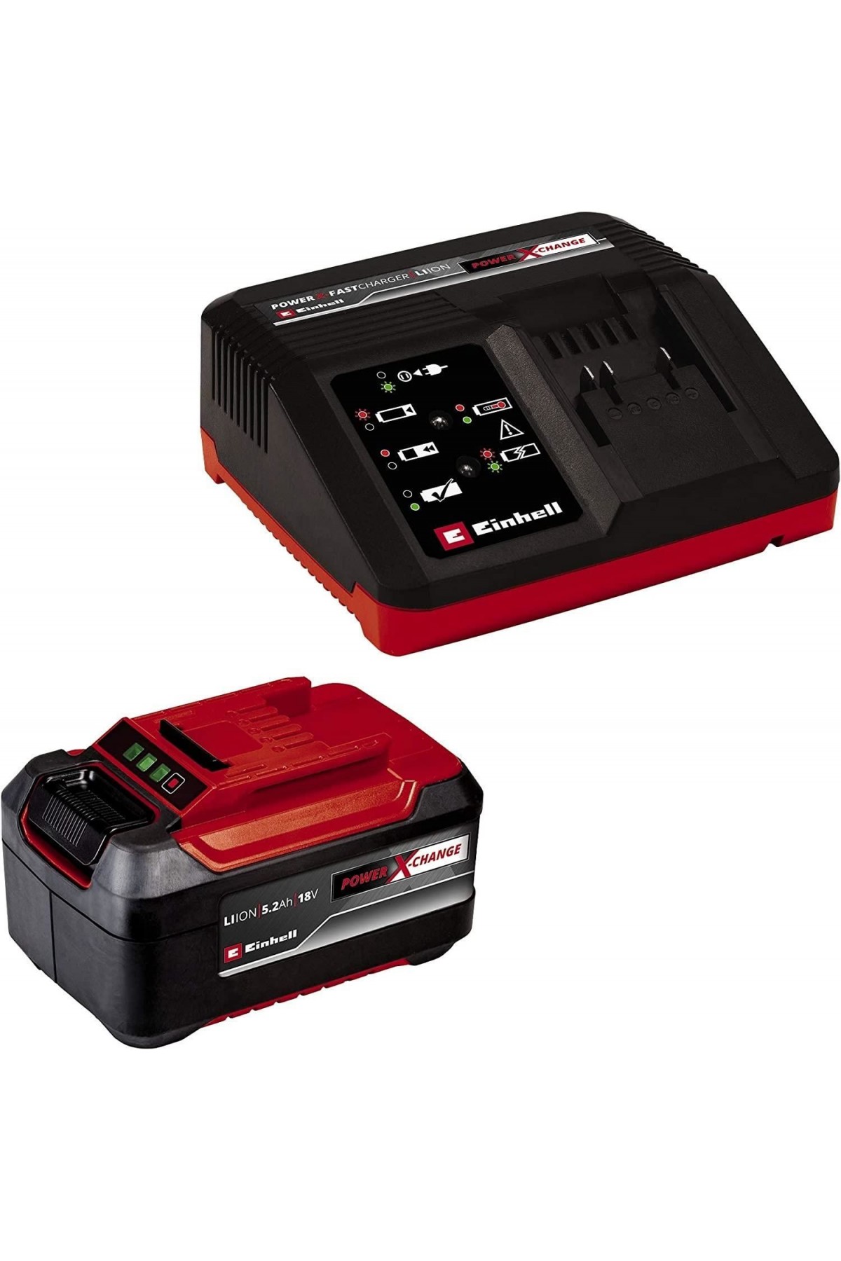 Power X-Change 5,2 Ah Akü ve Şarj Seti Lisinya202 Einhell Power X-Change 5,2 Ah Akü ve Şarj Cihazı Seti