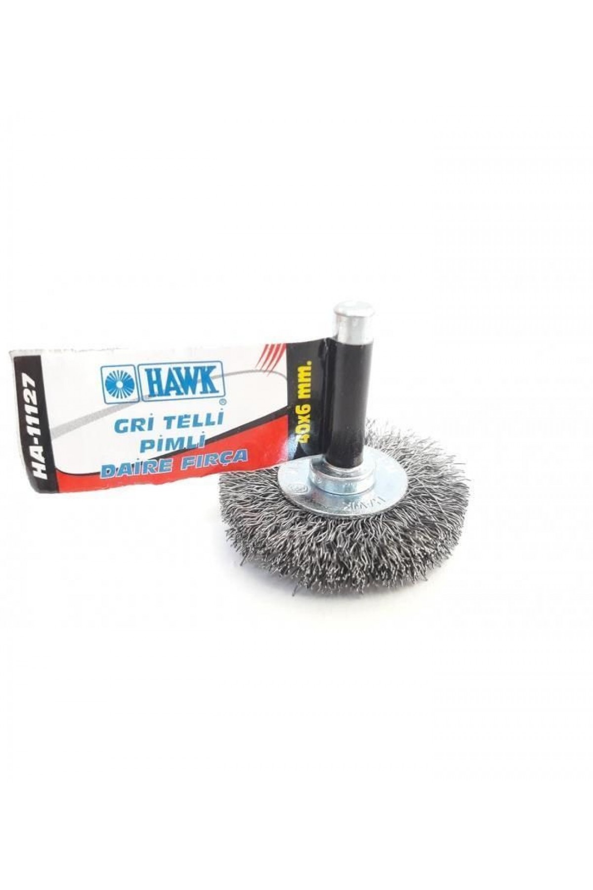 Lisinya202 Hawk HA11127 Pimli Gri Tel Daire Fırça 40x6 mm
