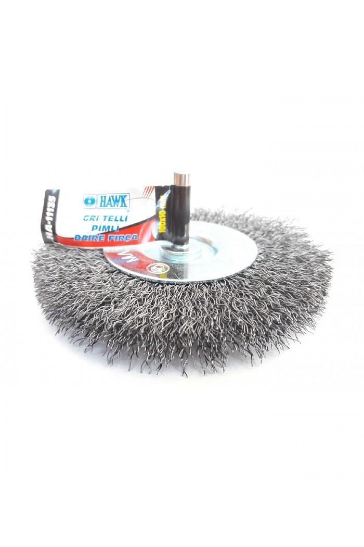 Lisinya202 Hawk HA11135 Pimli Gri Tel Daire Fırça 100x10 mm