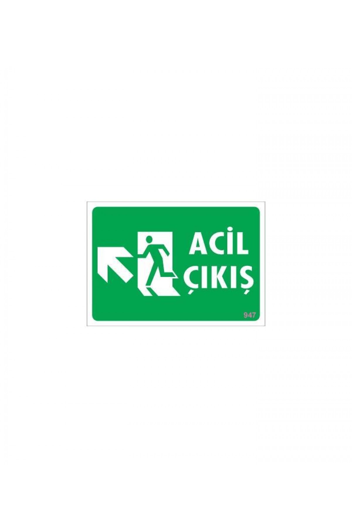 Lisinya202 Acil Çıkış Uyarı Levhasi 25x35 KOD: 947