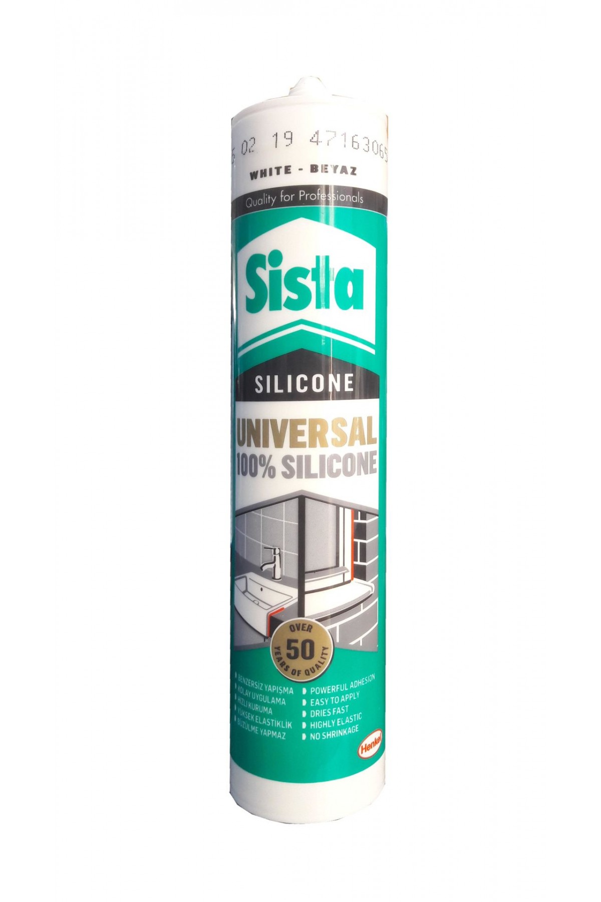 Sista Üniversal Beyaz Silikon 280 ml Sista Üniversal Beyaz Silikon 280 ml