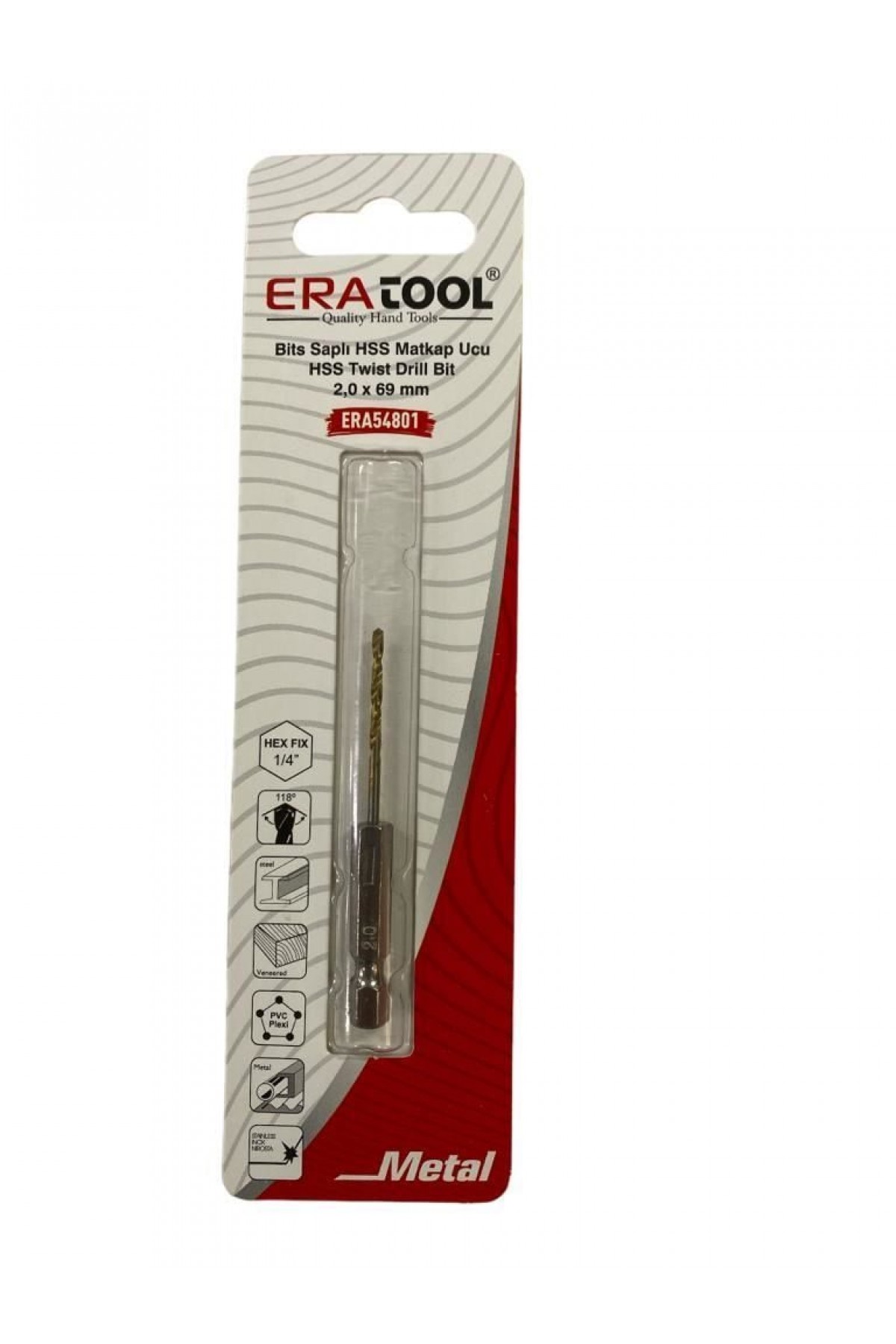 Lisinya202 Eratool 54801 Altıgen Hss Matkap Ucu 2X69 mm