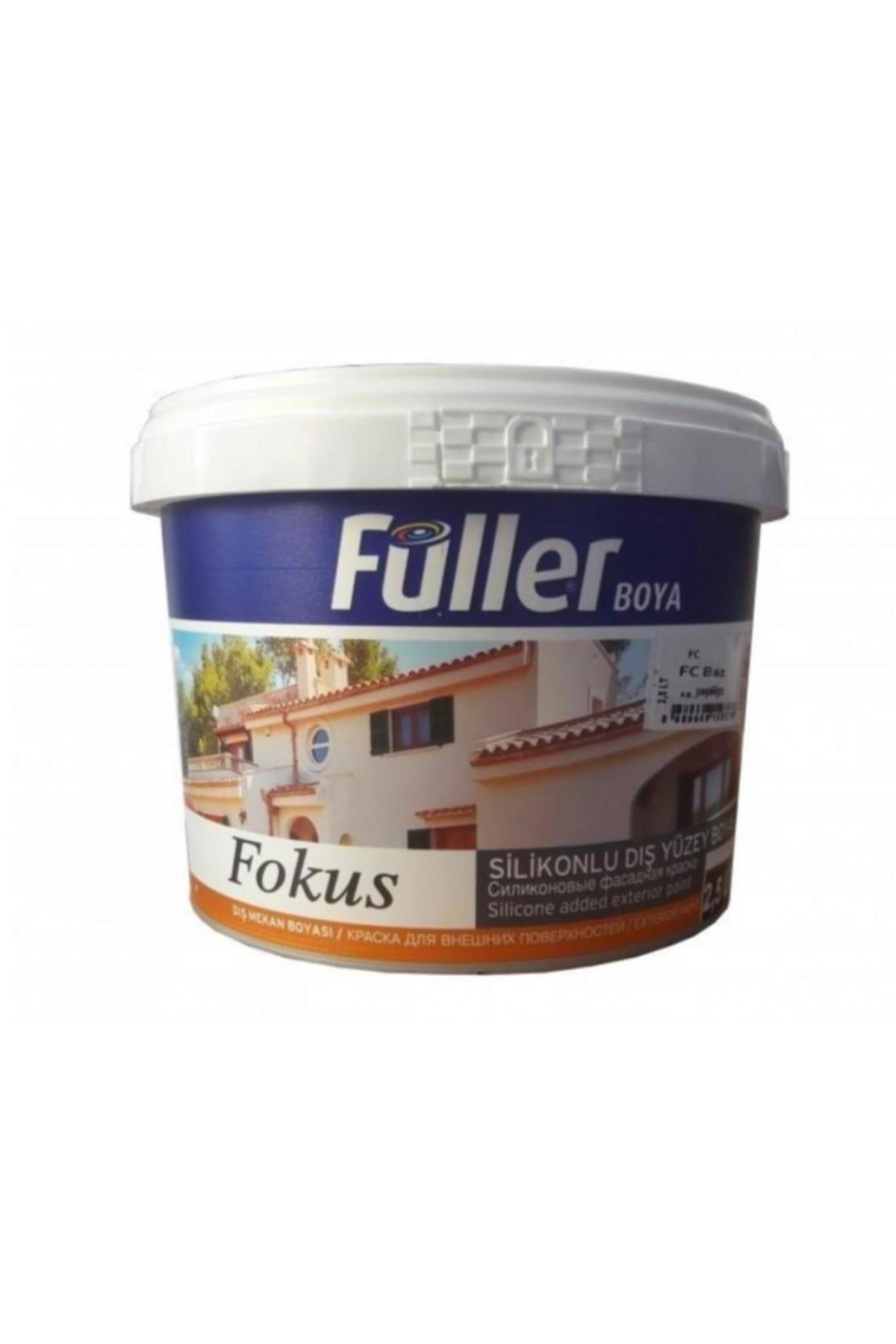 Focus Silikonlu Dış Cephe Boyası 3,5 Kg Beyaz Lisinya202 Füller Focus Silikonlu Dış Cephe Boyası 3,5 Kg Beyaz