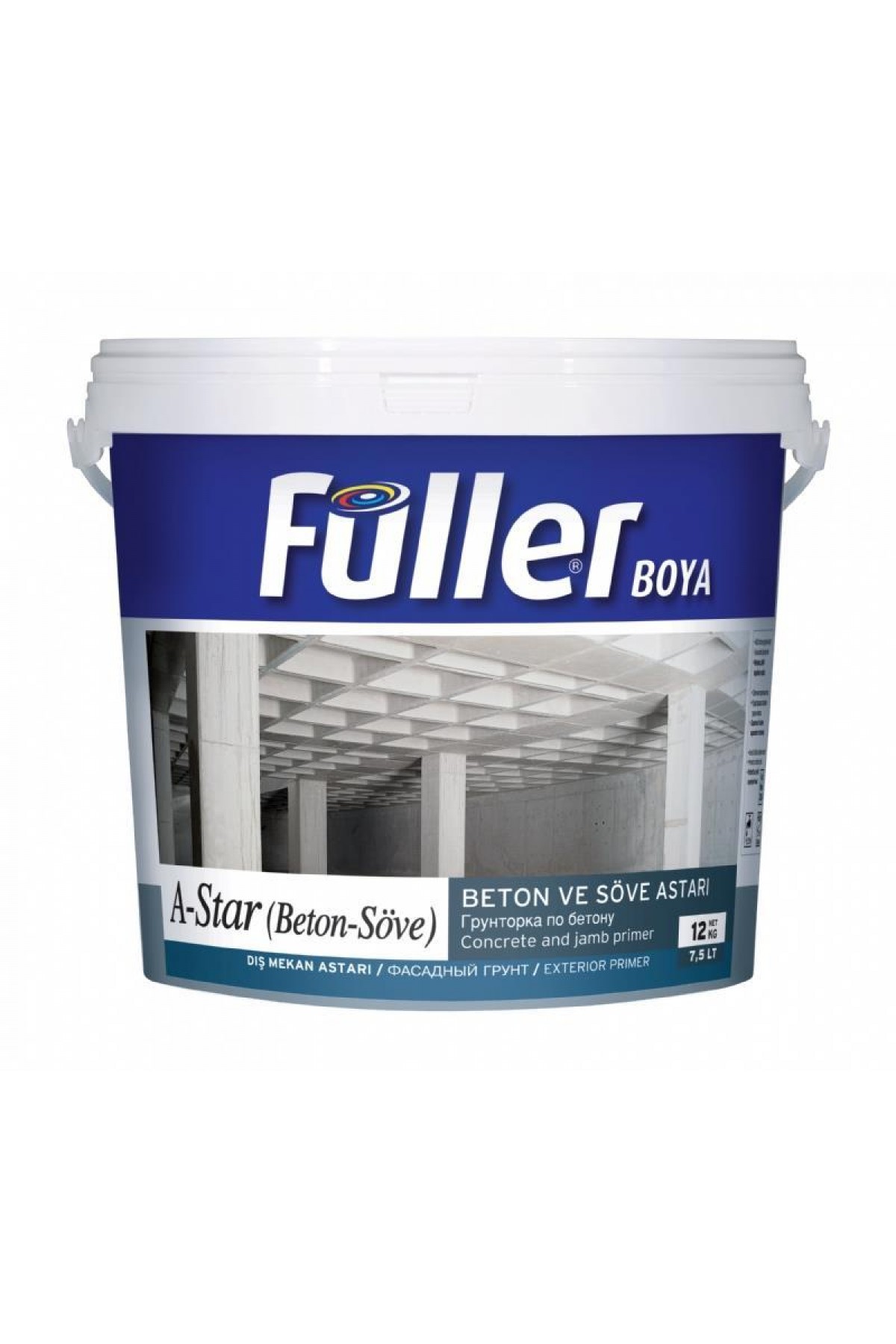 Lisinya202 Füller A-Star Brüt Beton Söve Astarı 12 Kg Açık Mavi
