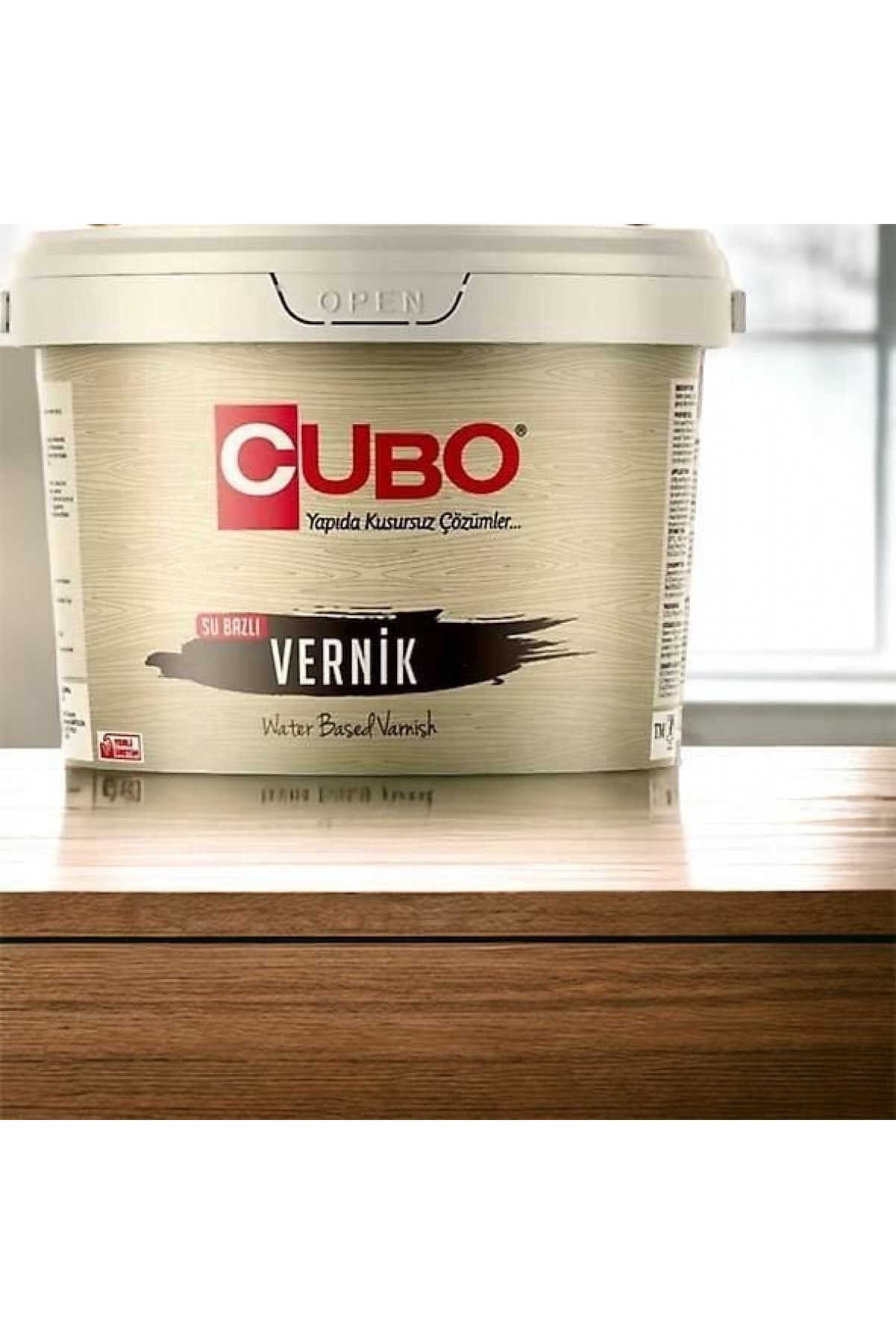 Lisinya202 Cubo Su Bazlı Parlak Vernik Şeffaf 0,75 Litre