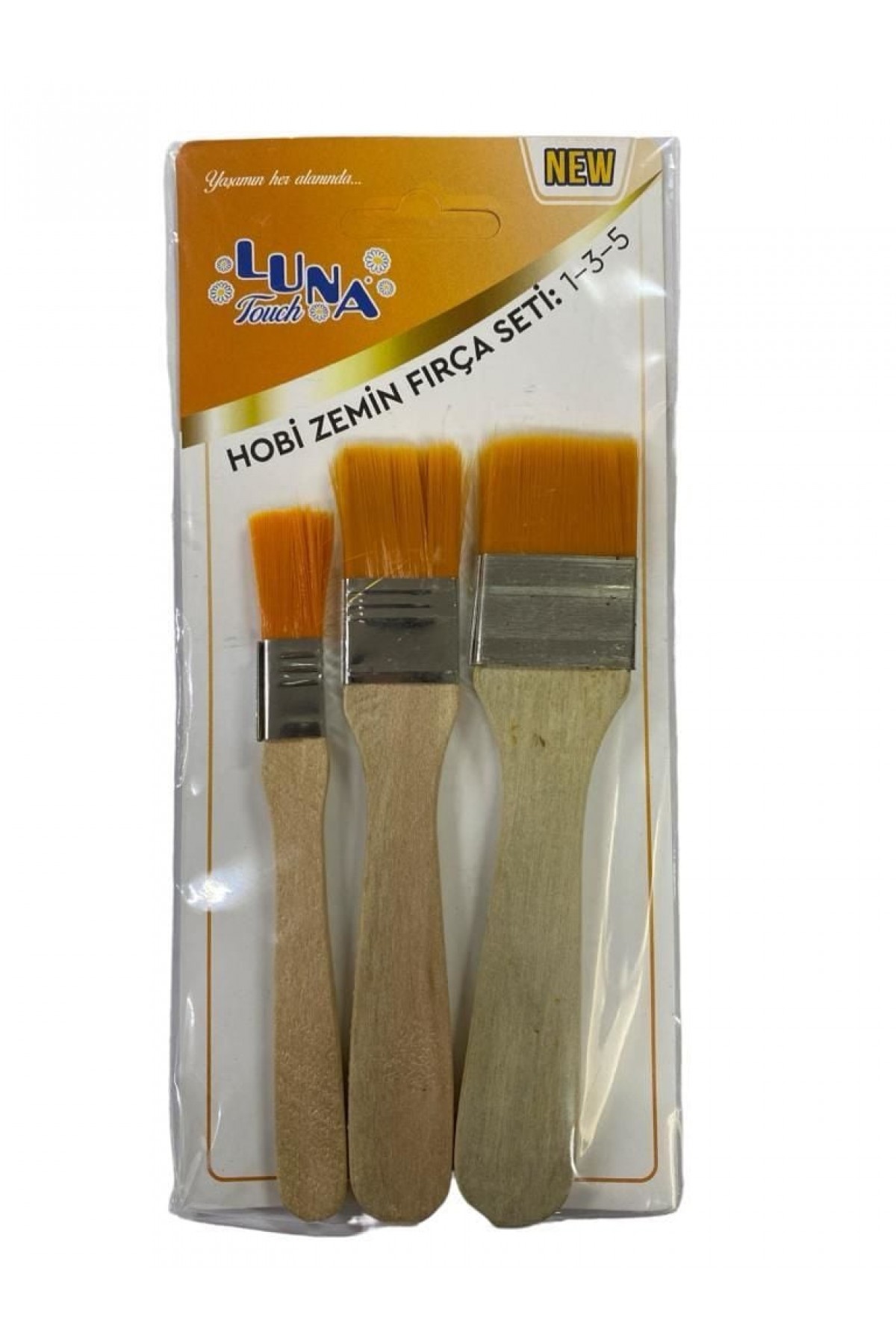 Lisinya202 Luna Zemin Fırça Seti 1-3-5 No 3 Parça