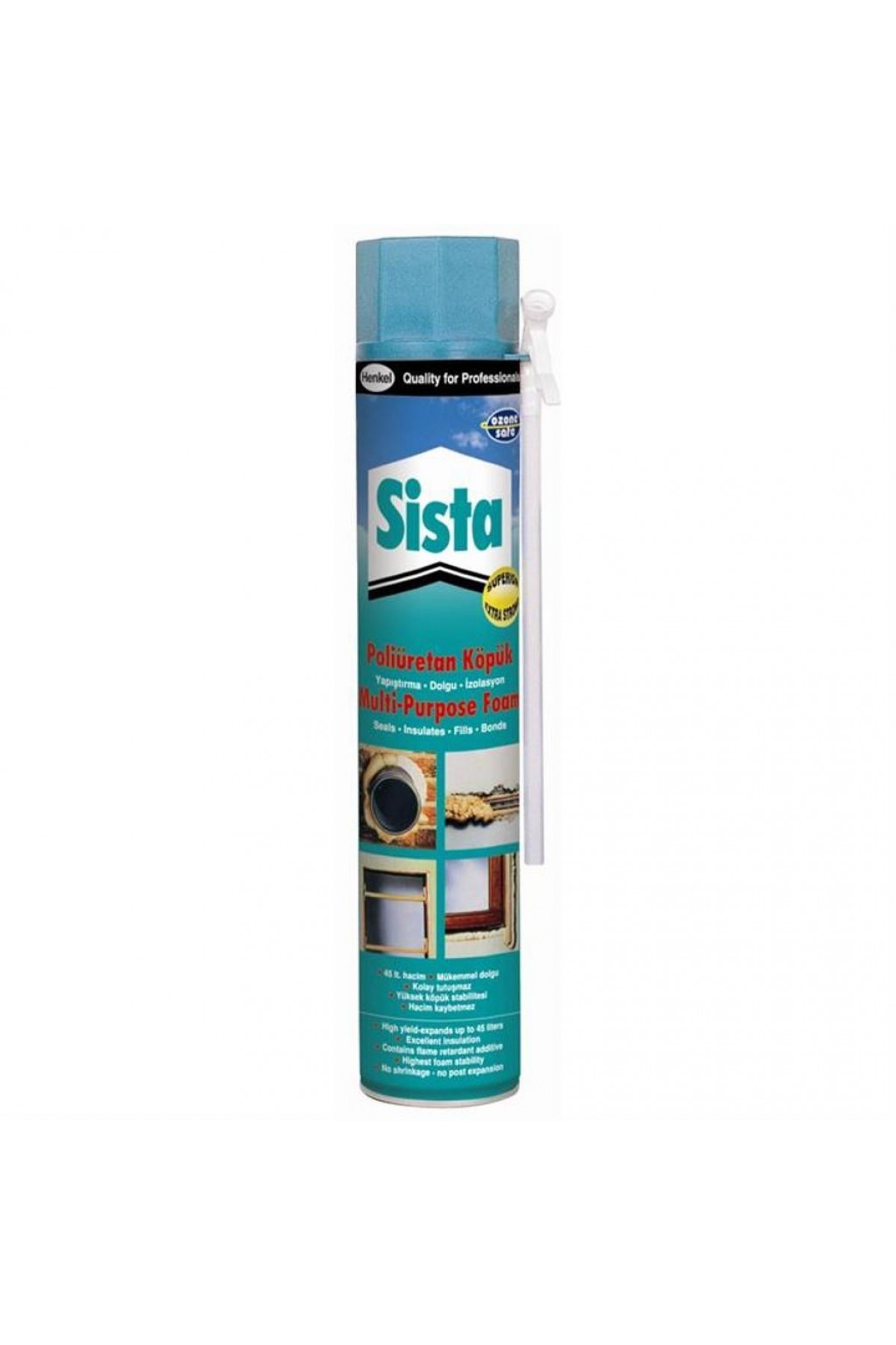 Sista Poliüratan Montaj Köpüğü 750 ml Lisinya202 Sista Poliüratan Montaj Köpüğü 750 ml