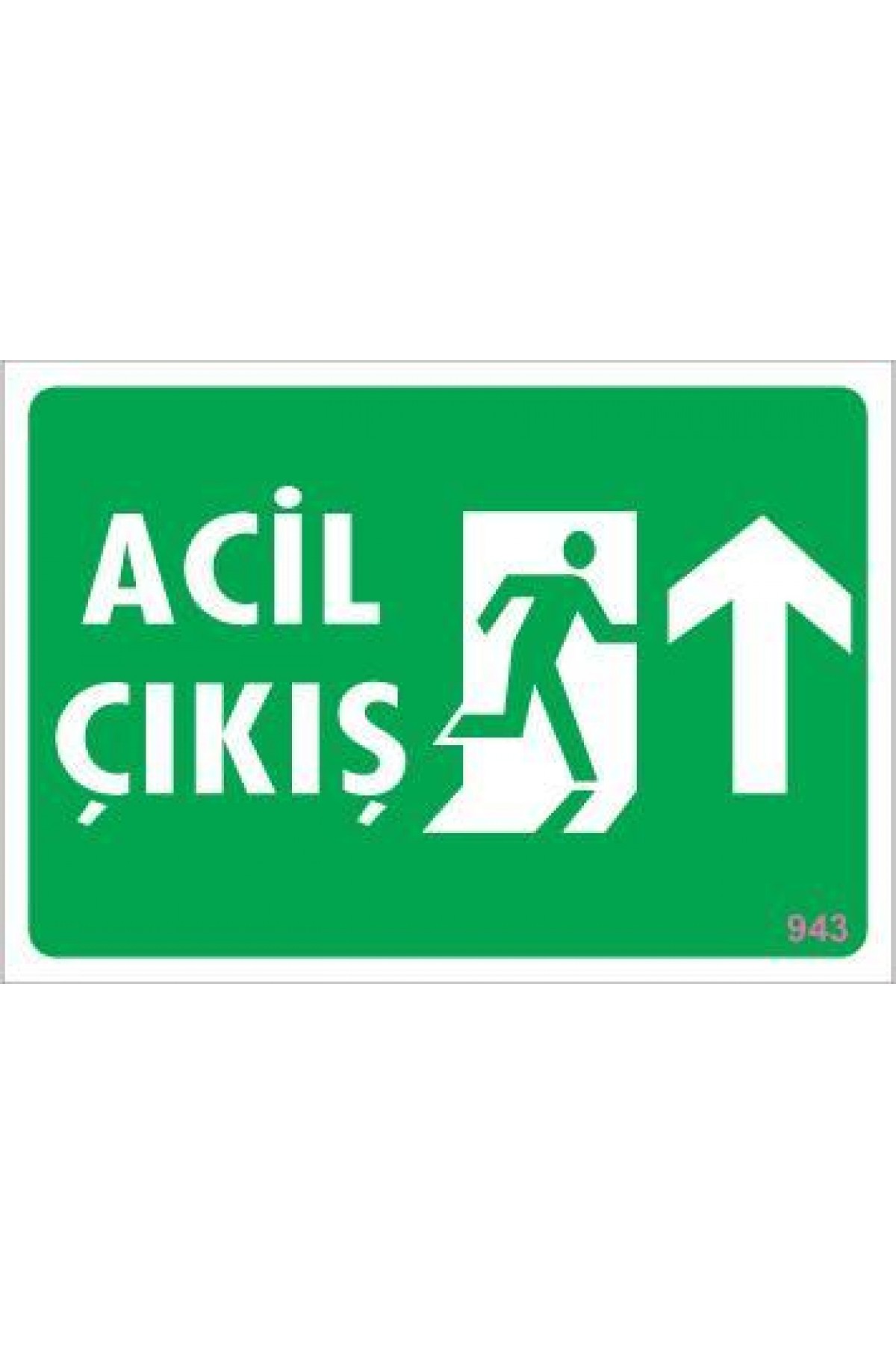 Lisinya202 Acil Çıkış Uyarı Levhası 17,5x25 KOD:943