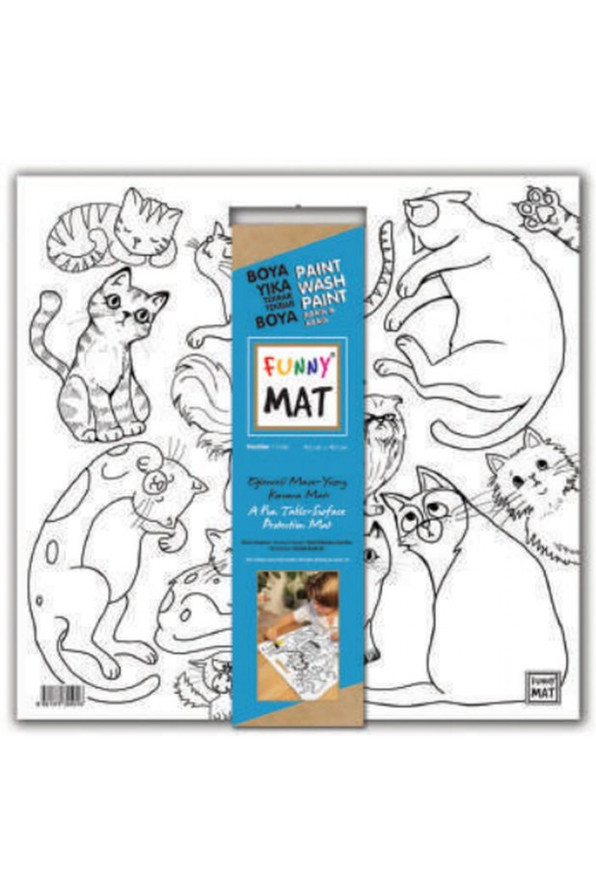Funny Mat - Kediler 40x40cm