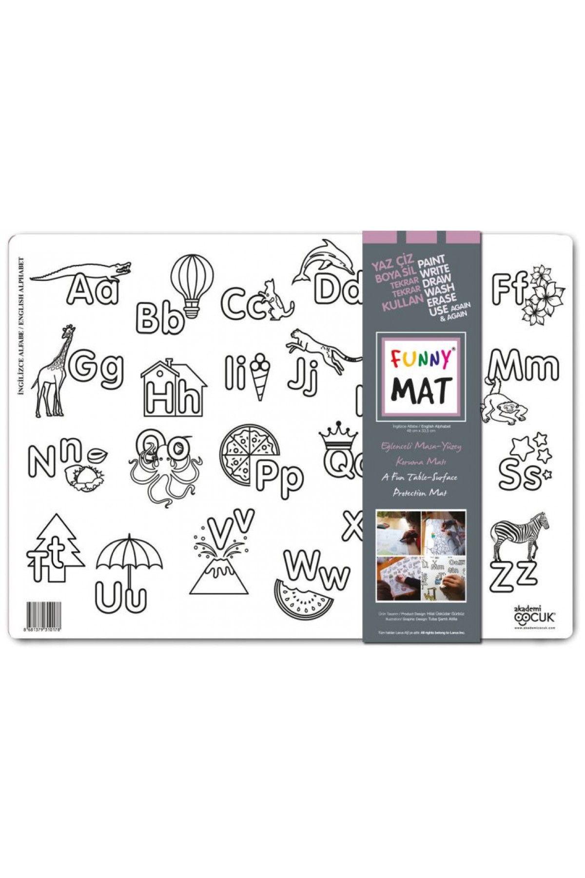 Funny Mat - İngilizce Alfabe 33,5x48cm Funny Mat - İngilizce Alfabe 33,5x48cm