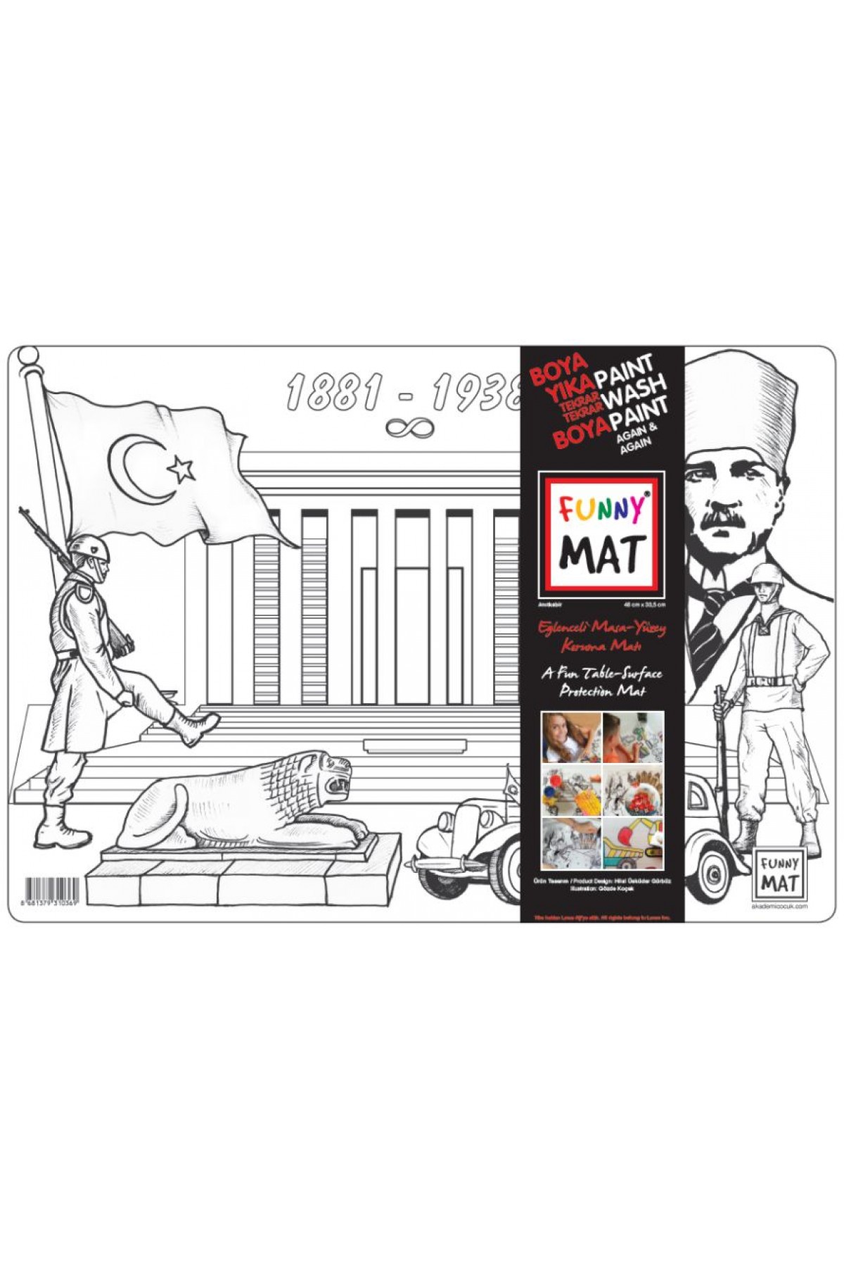 Akademi Çocuk - Funny Mat - Anıtkabir (Yeni) Akademi Çocuk - Funny Mat - Anıtkabir (Yeni)