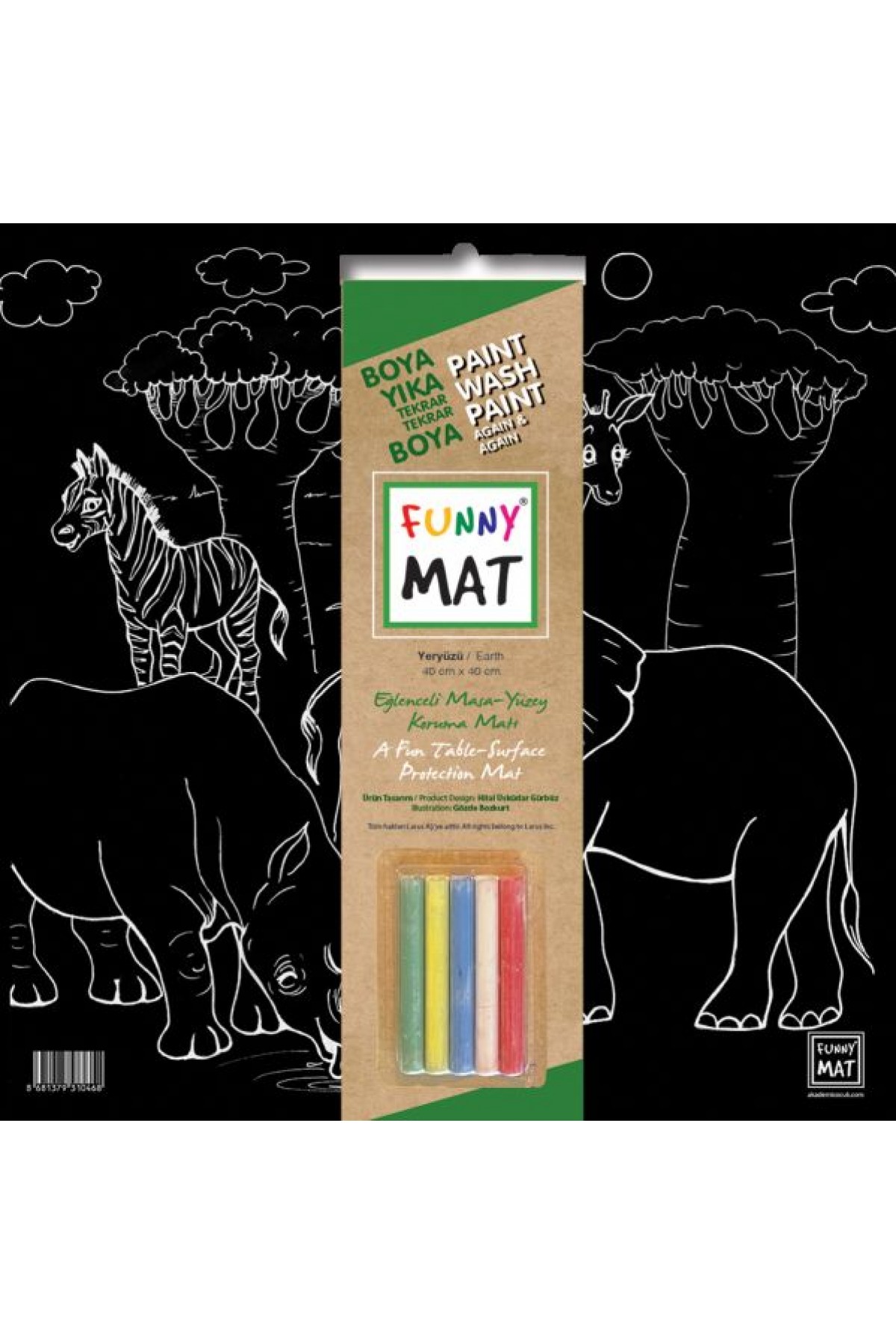 Funny Mat Black Yeryüzü (Tebeşirli)