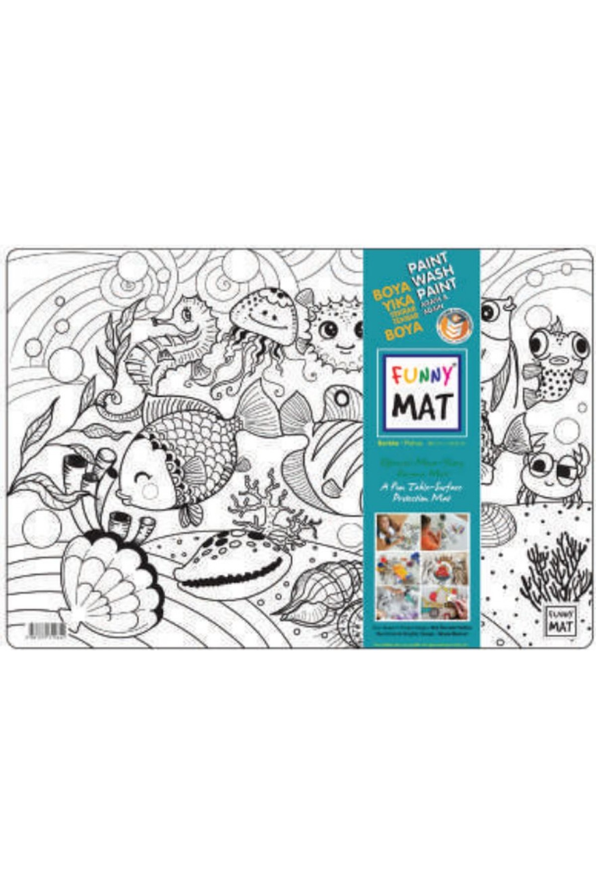 Funny Mat - Balıklar 33,5x48cm Funny Mat - Balıklar 33,5x48cm