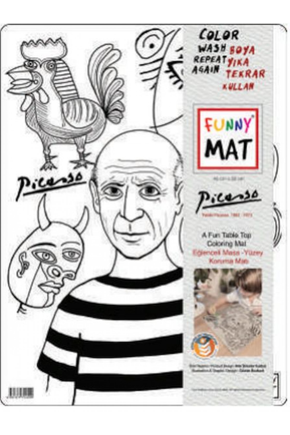 Funny Mat - Pablo Pıcasso 30 X 40 Cm Funny Mat - Pablo Pıcasso 30 X 40 Cm