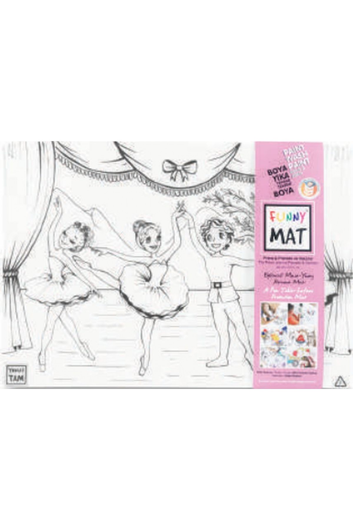 Funny Mat - Prens İle Prenses Ve Dansçılar 33,5 x 48 cm