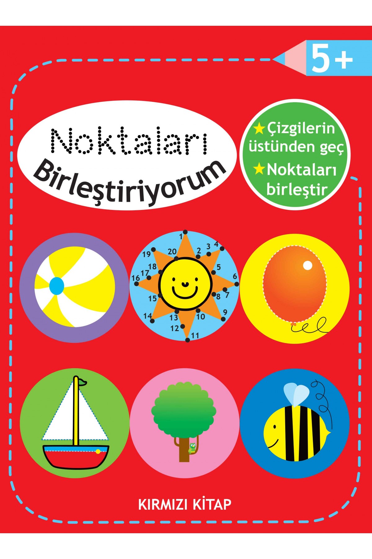 Noktaları Birleştiriyorum - Kırmızı Kitap +5 Yaş