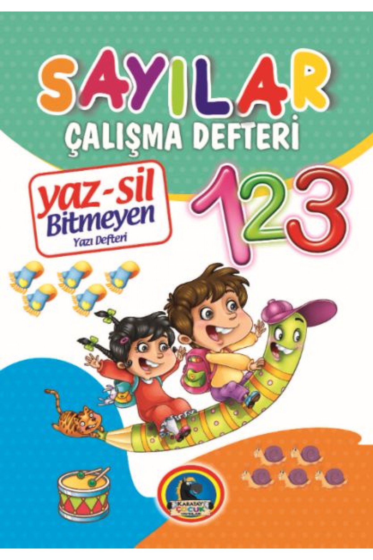 Yaz-Sil Sayılar Bitmeyen Yazı Defteri+Tahta Kalemi