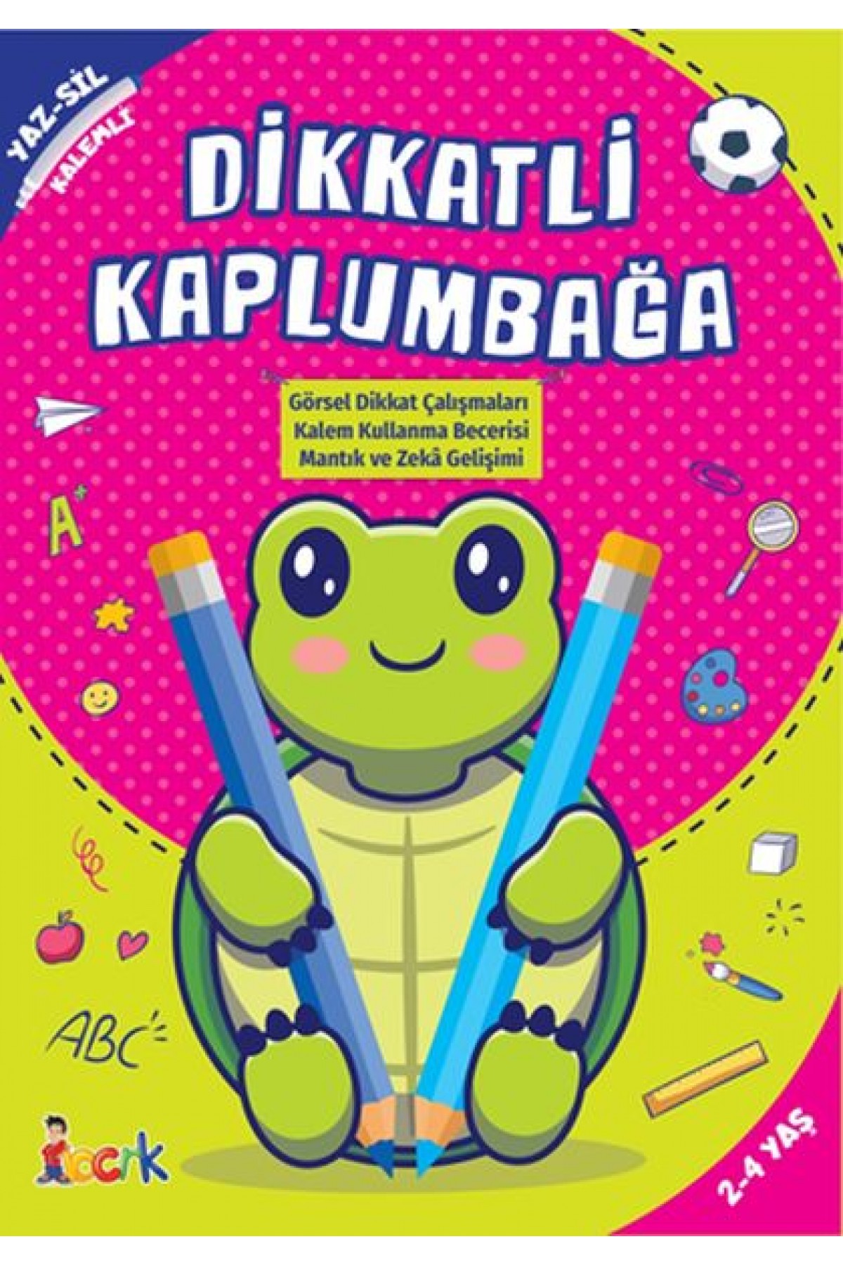 Dikkatli Kaplumbağa - Yaz-Sil-Kalemli