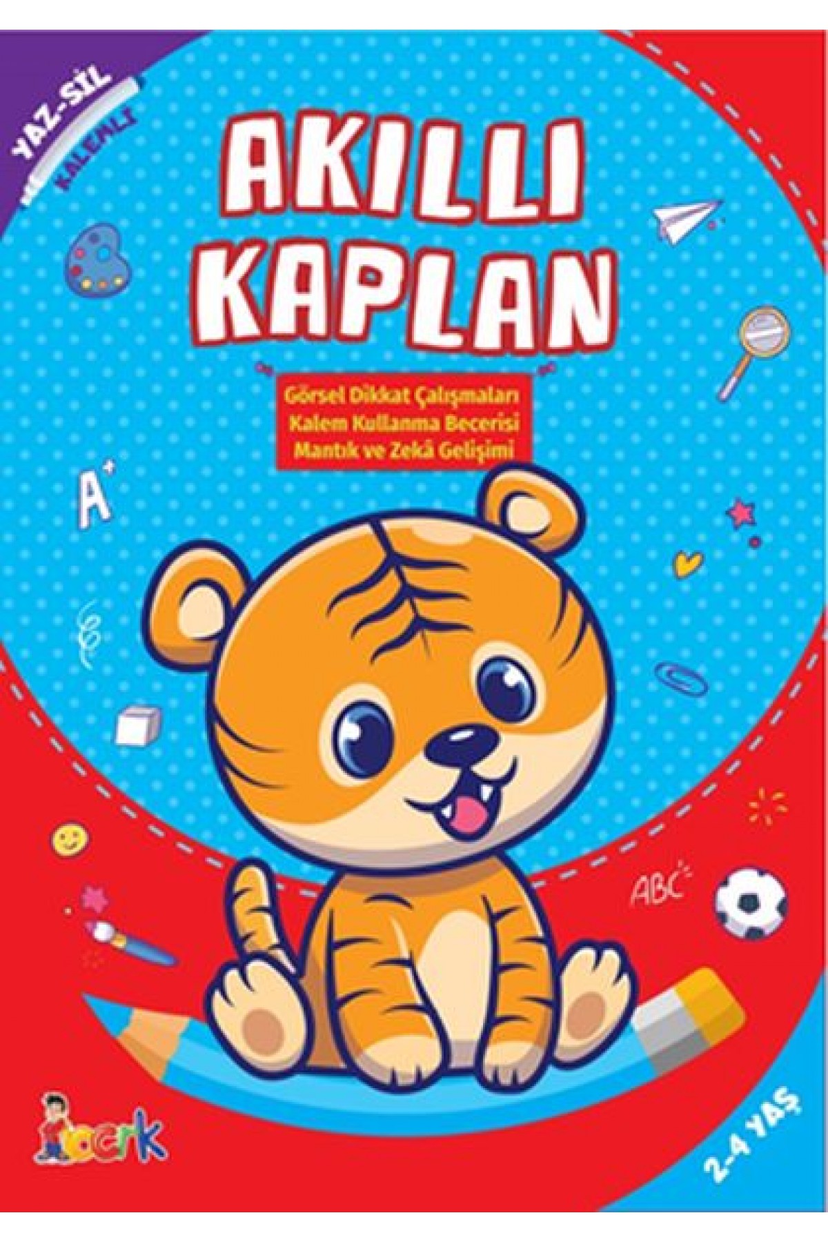 Akıllı Kaplan - Yaz-Sil-Kalemli