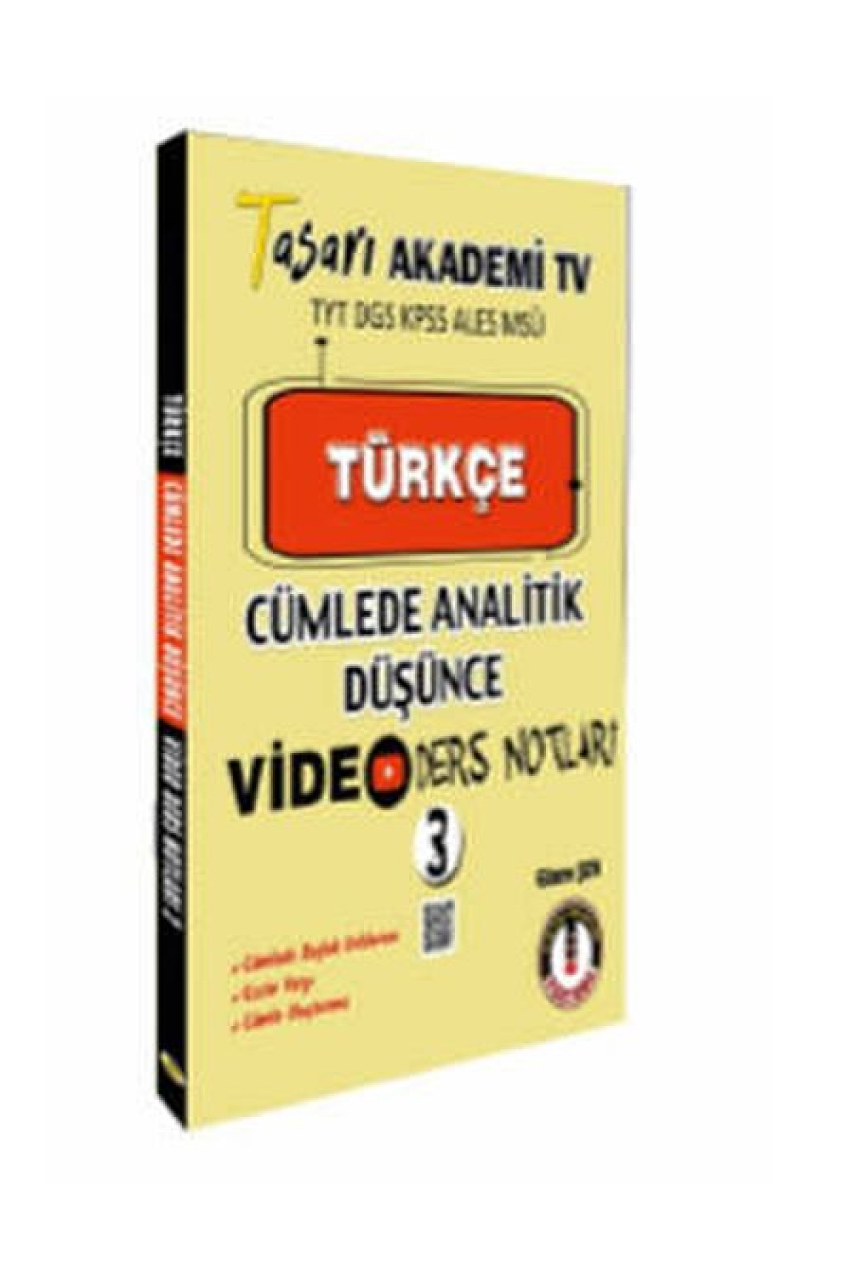 Tasarı Türkçe Cümlede Analitik Video Ders Notları 3