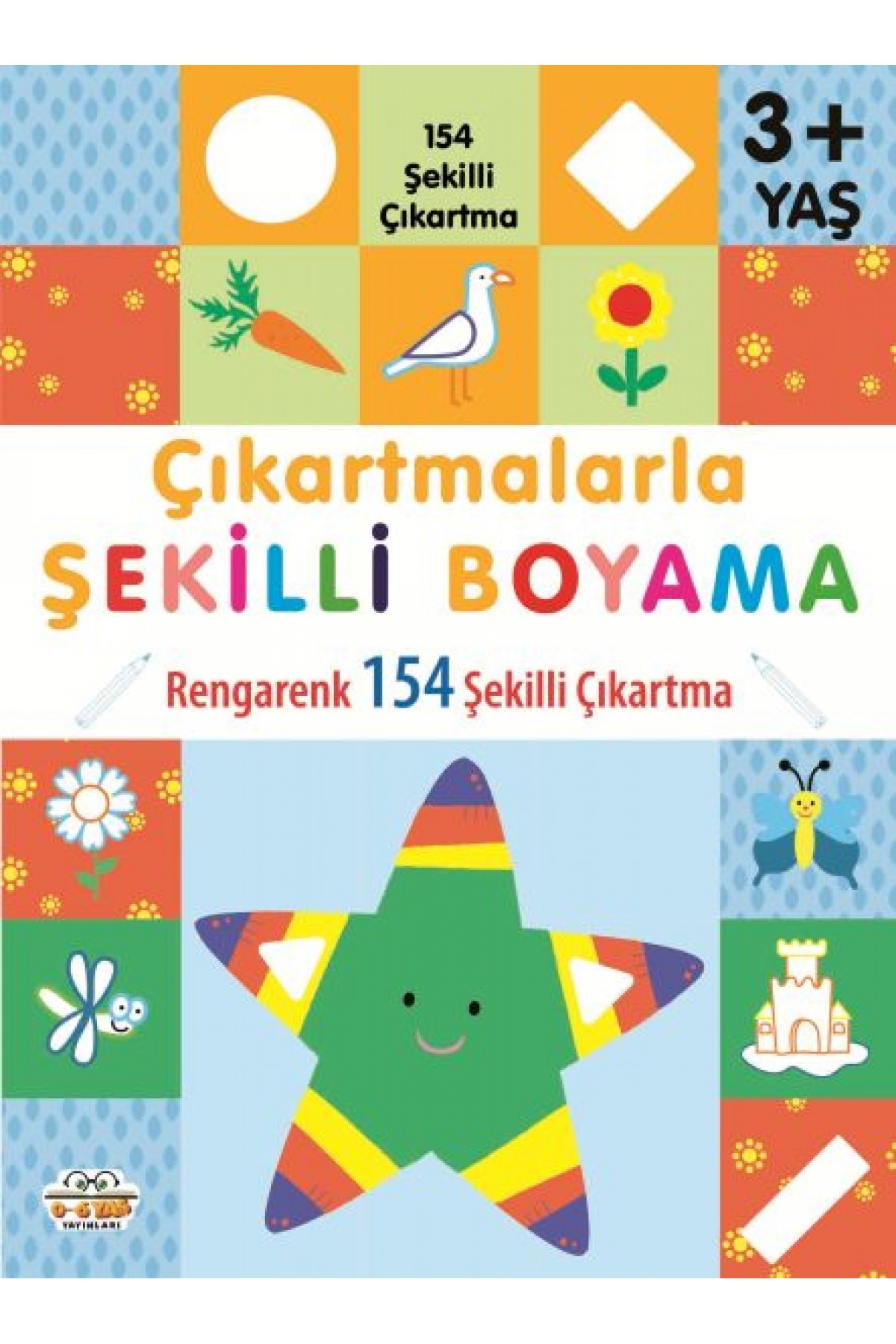 Çıkartmalarla Şekilli Boyama 3 Yaş Üstü Çıkartmalarla Şekilli Boyama 3 Yaş Üstü