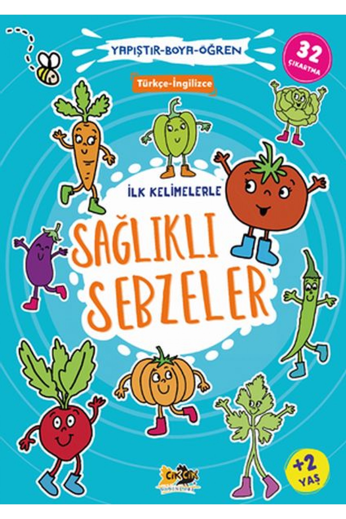 İlk Kelimelerle Sağlıklı Sebzeler Yapıştır-Boya-Öğren İlk Kelimelerle Sağlıklı Sebzeler Yapıştır-Boya-Öğren
