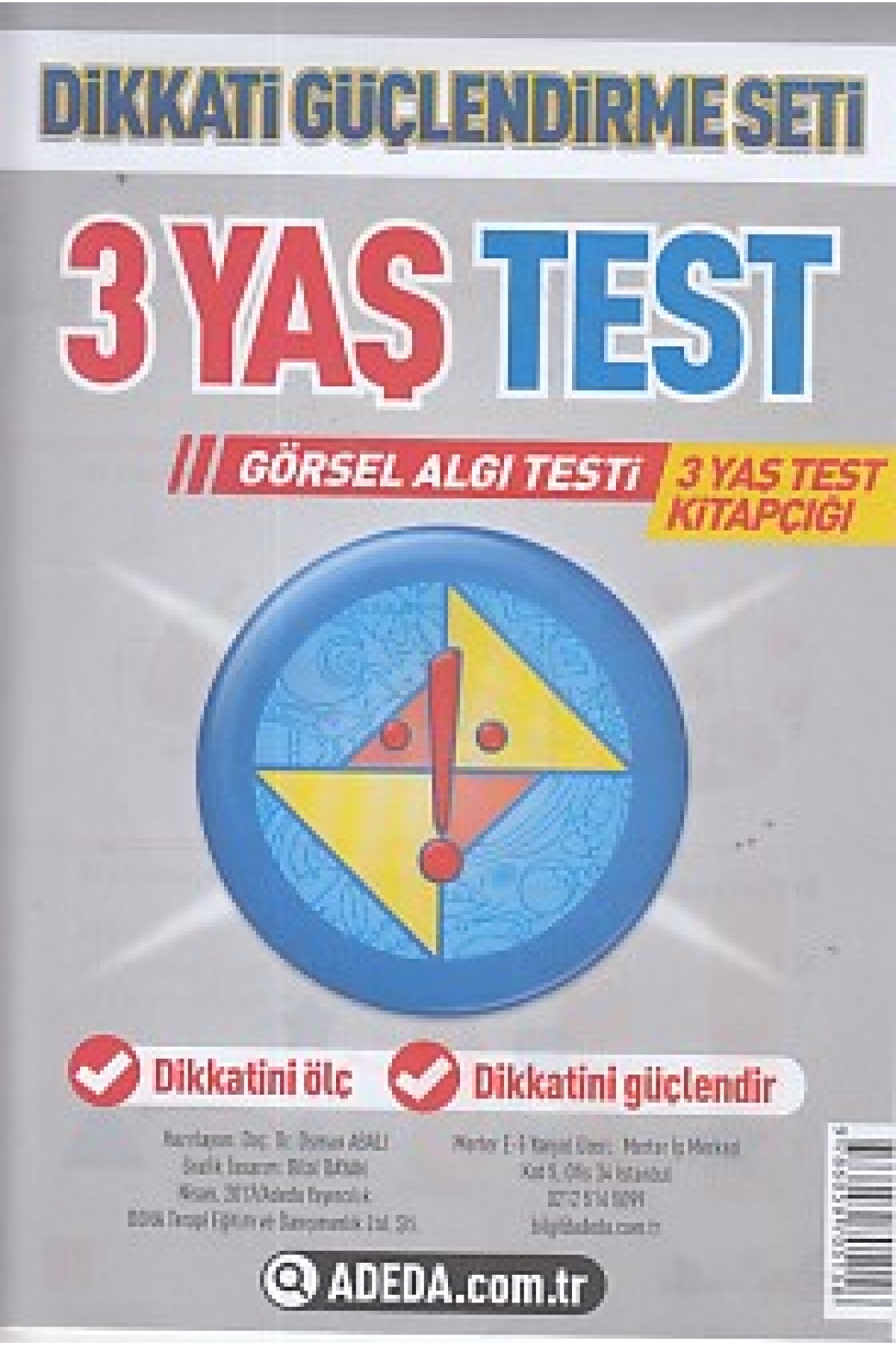 Dikkati Güçlendirme Seti 3 Yaş Test Dikkati Güçlendirme Seti 3 Yaş Test