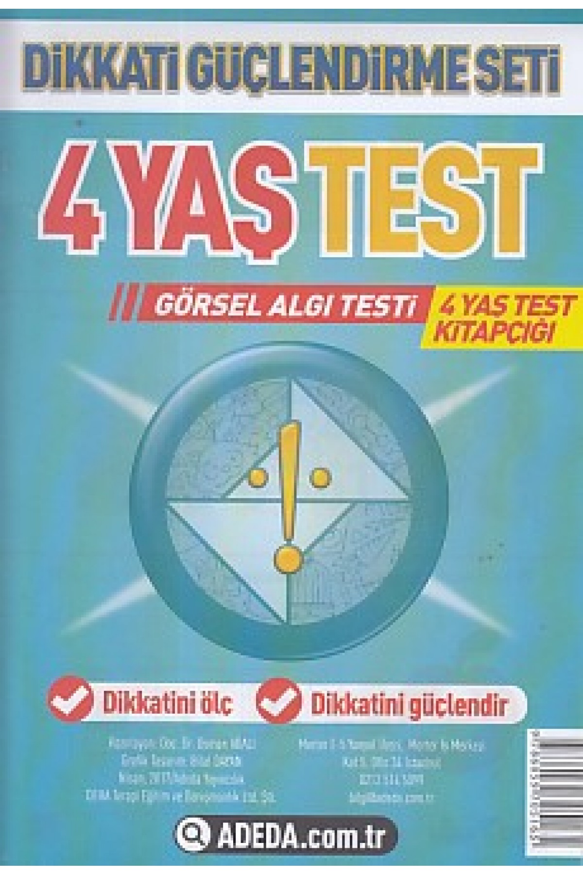 Dikkati Güçlendirme Seti 4 Yaş Test Dikkati Güçlendirme Seti 4 Yaş Test