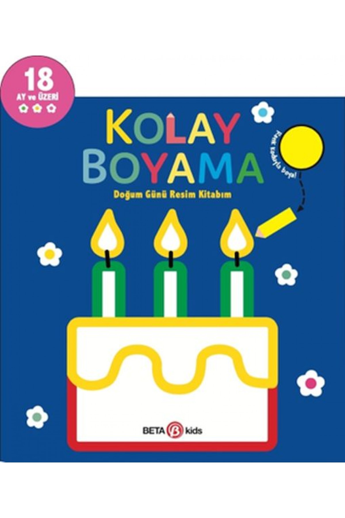 Kolay Boyama Doğum Günü Resim Kitabım