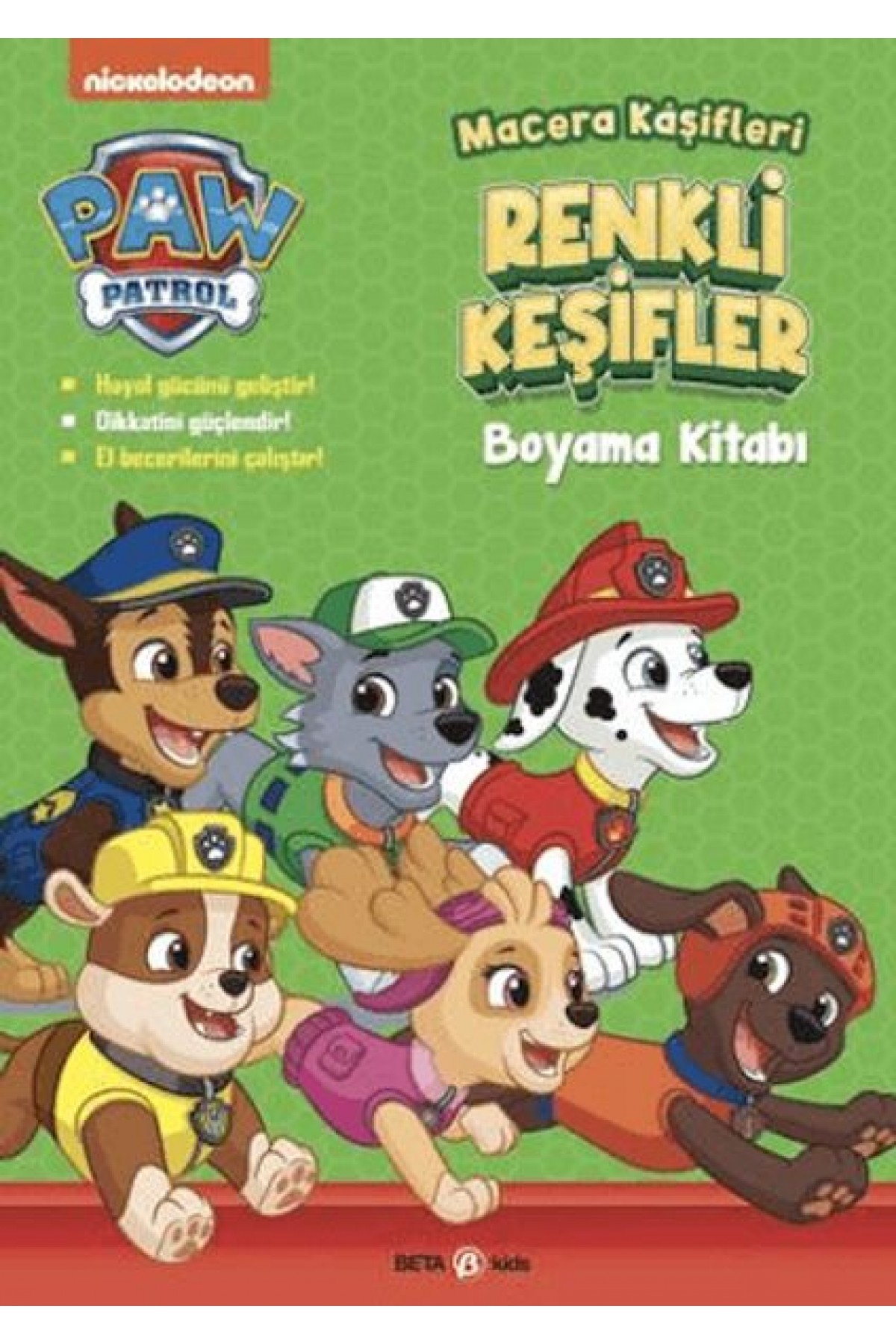 Paw Patrol Macera Kaşifleri Renkli Keşifler Boyama Kitabı