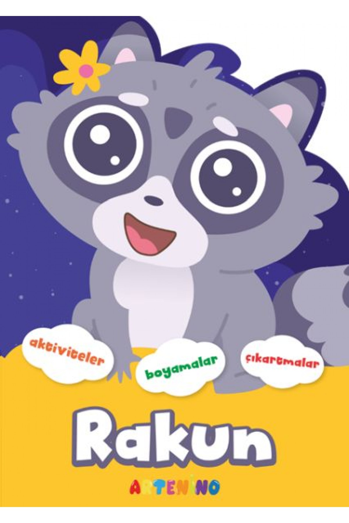 Şekilli Hayvanlar Serisi - Rakun Aktivite Boyama Çıkartma Kitabı Şekilli Hayvanlar Serisi - Rakun Aktivite Boyama Çıkartma Kitabı