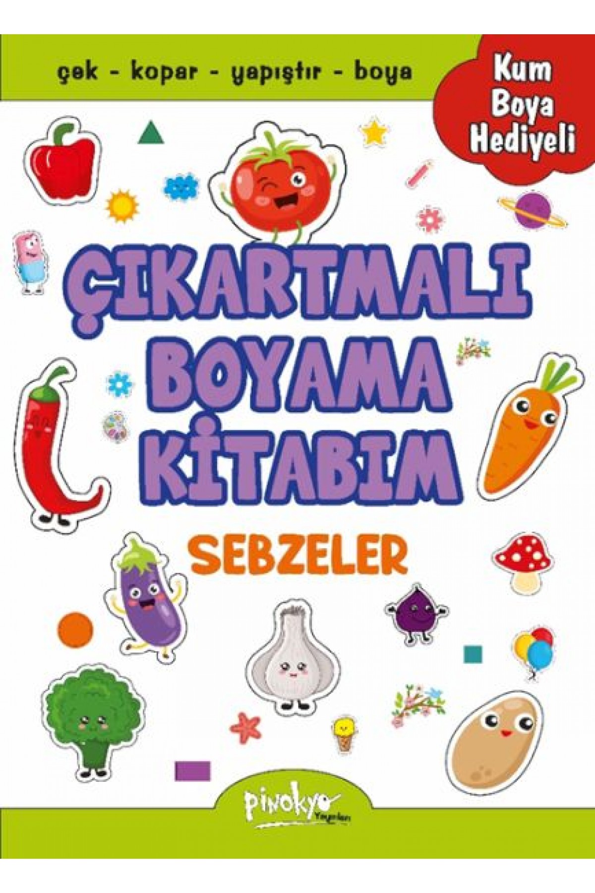 Çıkartmalı Boyama Sebzeler Çıkartmalı Boyama Sebzeler