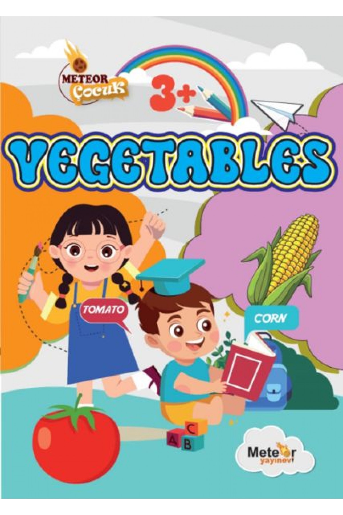 Vegetables (Sebzeler) Türkçe – İngilizce Boyama Kitabı