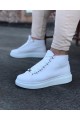 Beyaz Bağcıklı Snes Yarım Bilek Bot Lisinya947 CZ032 Beyaz Bağcıklı Sneakers Yarım Bilek Bot