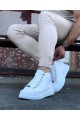 Beyaz Bağcıklı Snes Yarım Bilek Bot Lisinya947 CZ032 Beyaz Bağcıklı Sneakers Yarım Bilek Bot