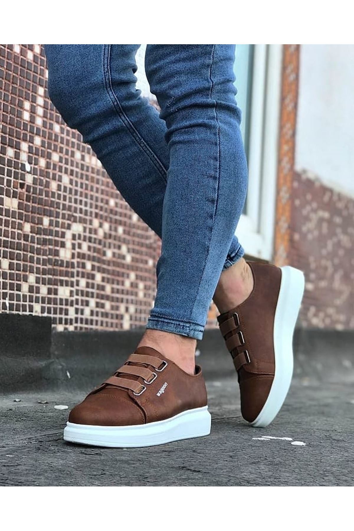 Lisinya947 CZ026 Taba Kalın Taban Casual Erkek Ayakkabı