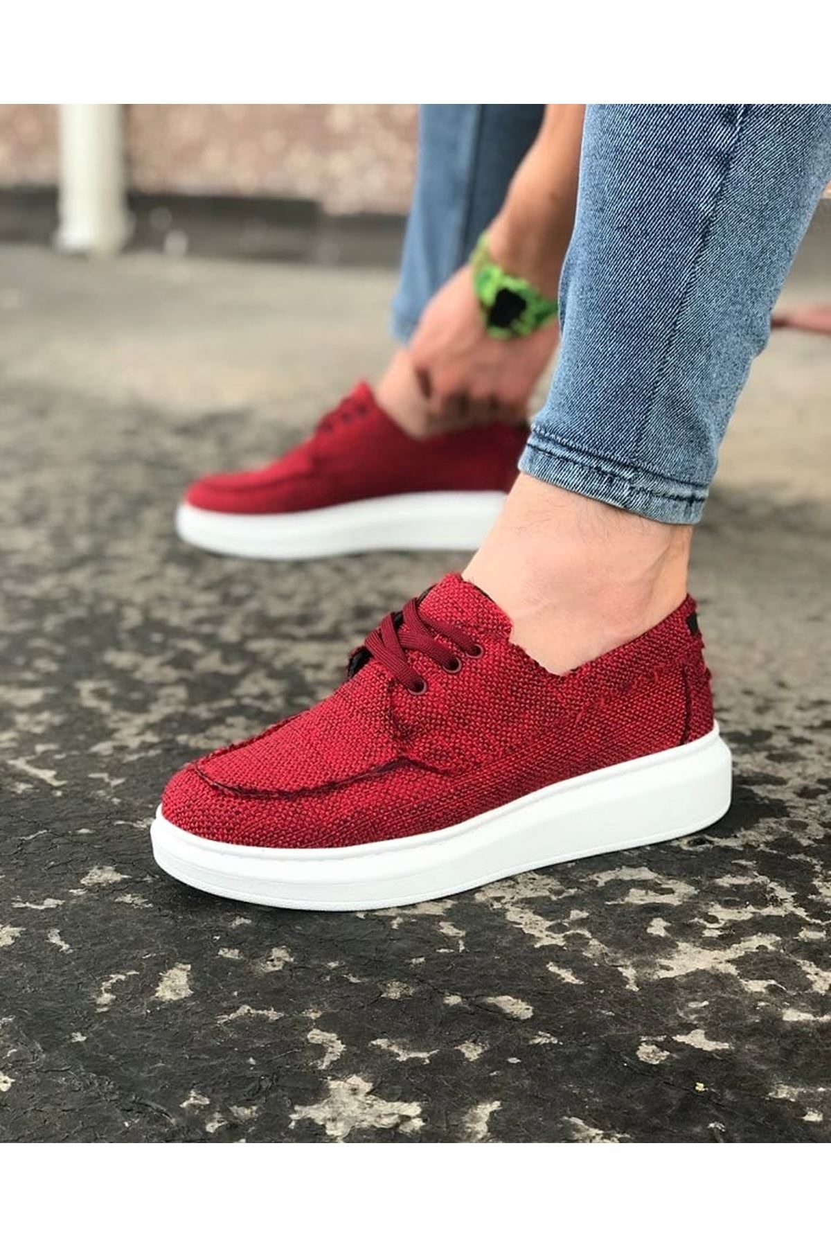 Bordo Erkek Günlük Ayakkabı Bordo Erkek Günlük Ayakkabı
