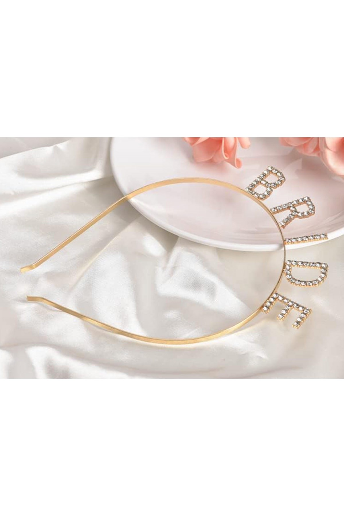 Altın Gold Renk Bekarlığa Veda Kristal Taş Bride Tacı İthal 16x10 cm Altın Gold Renk Bekarlığa Veda Kristal Taş Bride Tacı İthal 16x10 cm (Lisinya)