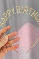 Altın Gold Renk Kristal Taşlı Parlak Happy Birthday Taç 16x17 cm Altın Gold Renk Kristal Taşlı Parlak Happy Birthday Taç 16x17 cm (Lisinya)