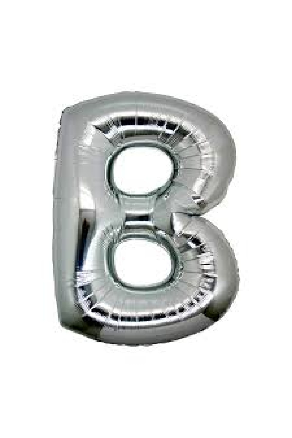 B Harf Folyo Balon Gümüş Renk  40 inç (Lisinya)